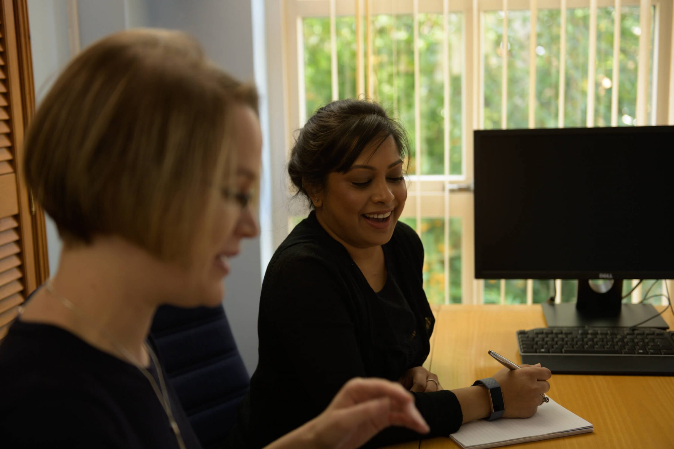 Two female accountants