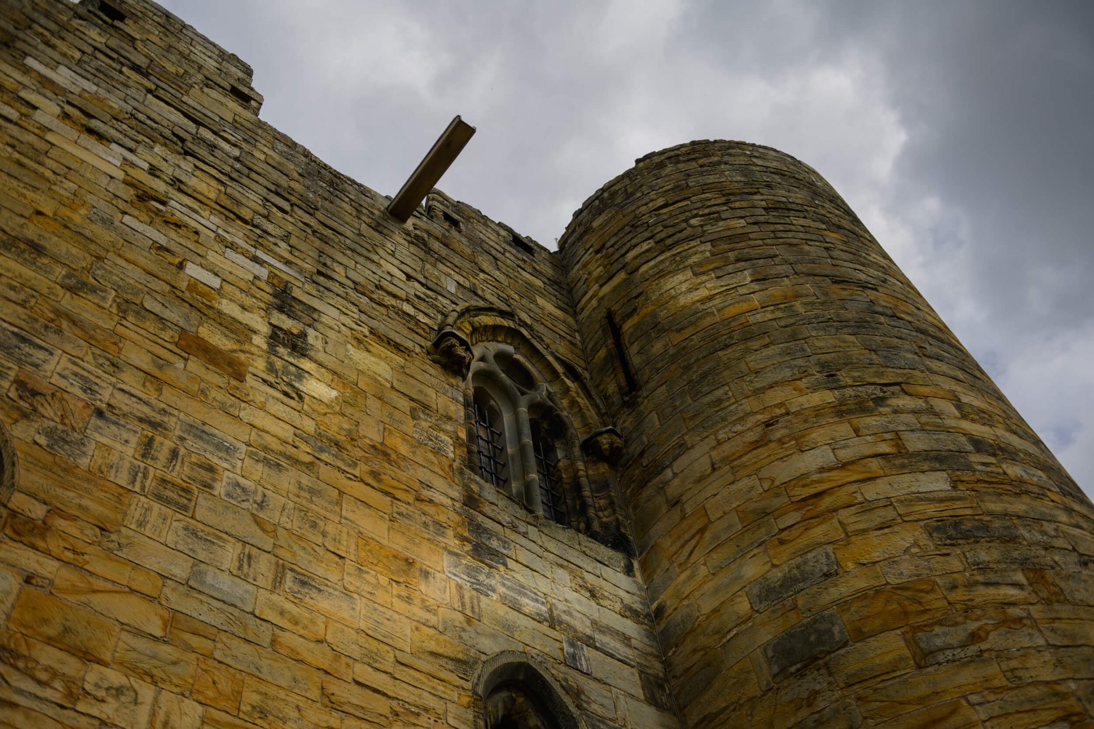 Castle ruins in Tonbridge, Kent